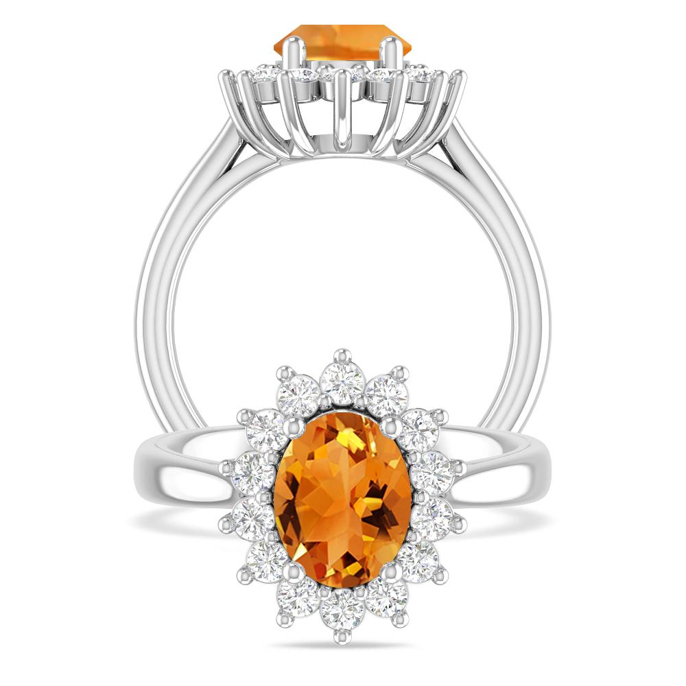 White Gold - Citrine