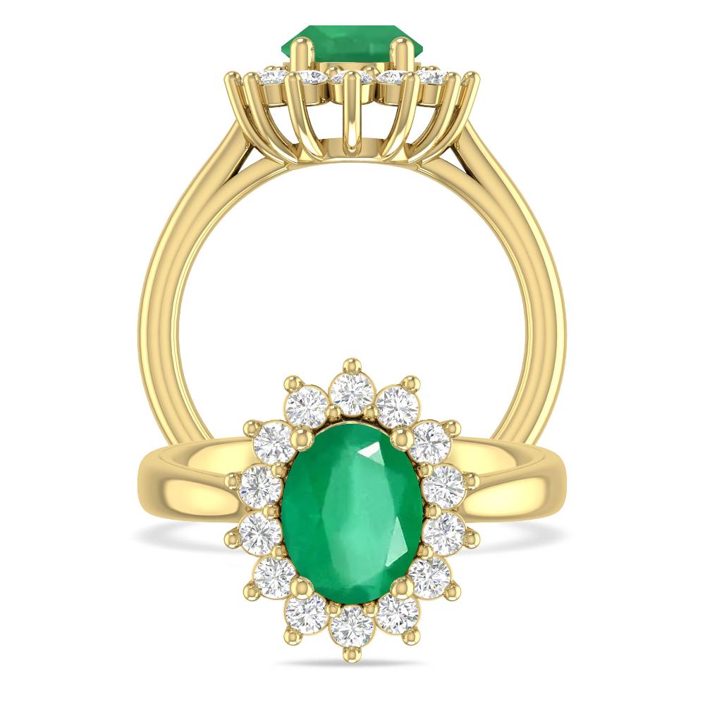Yellow Gold - Emerald