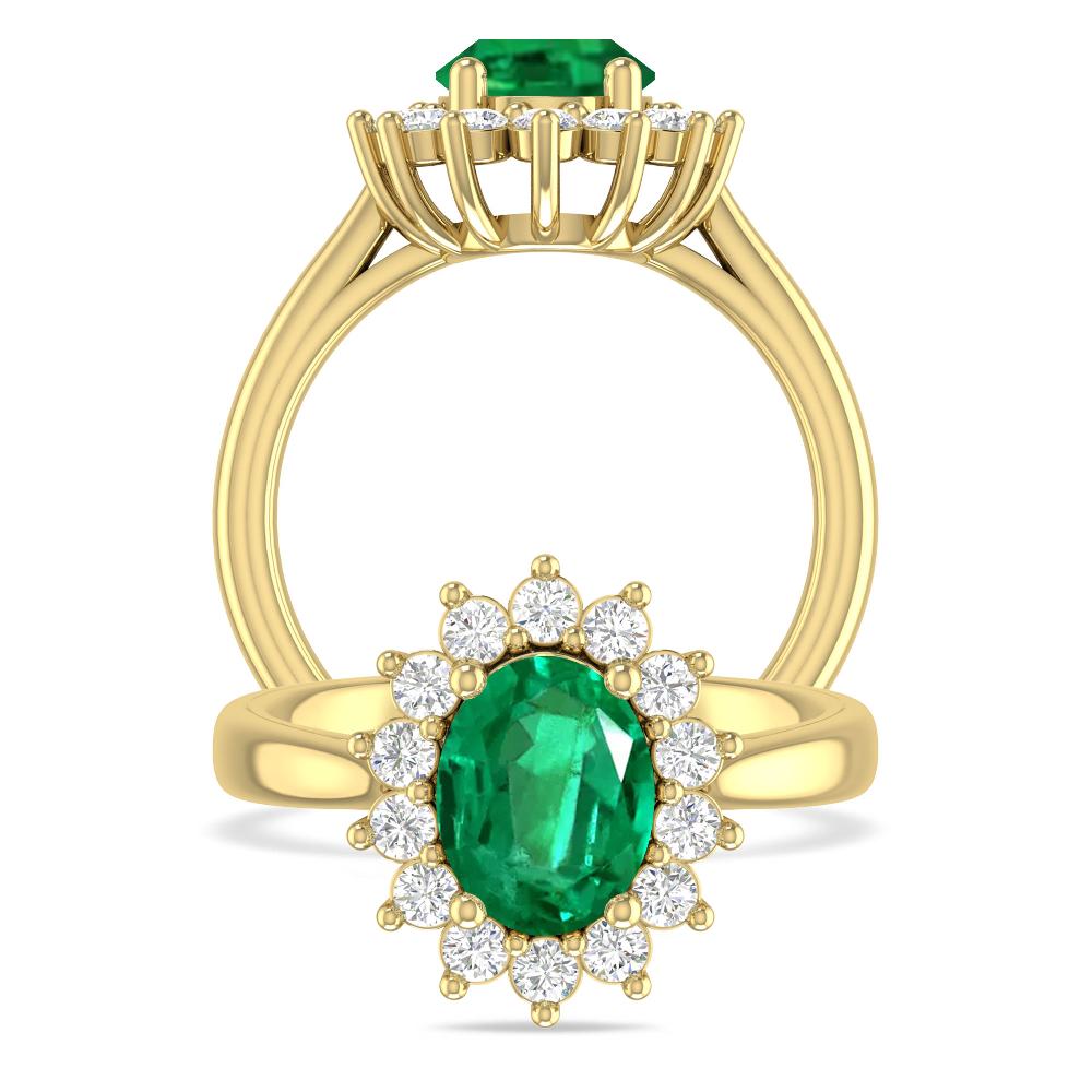 Yellow Gold - Emerald