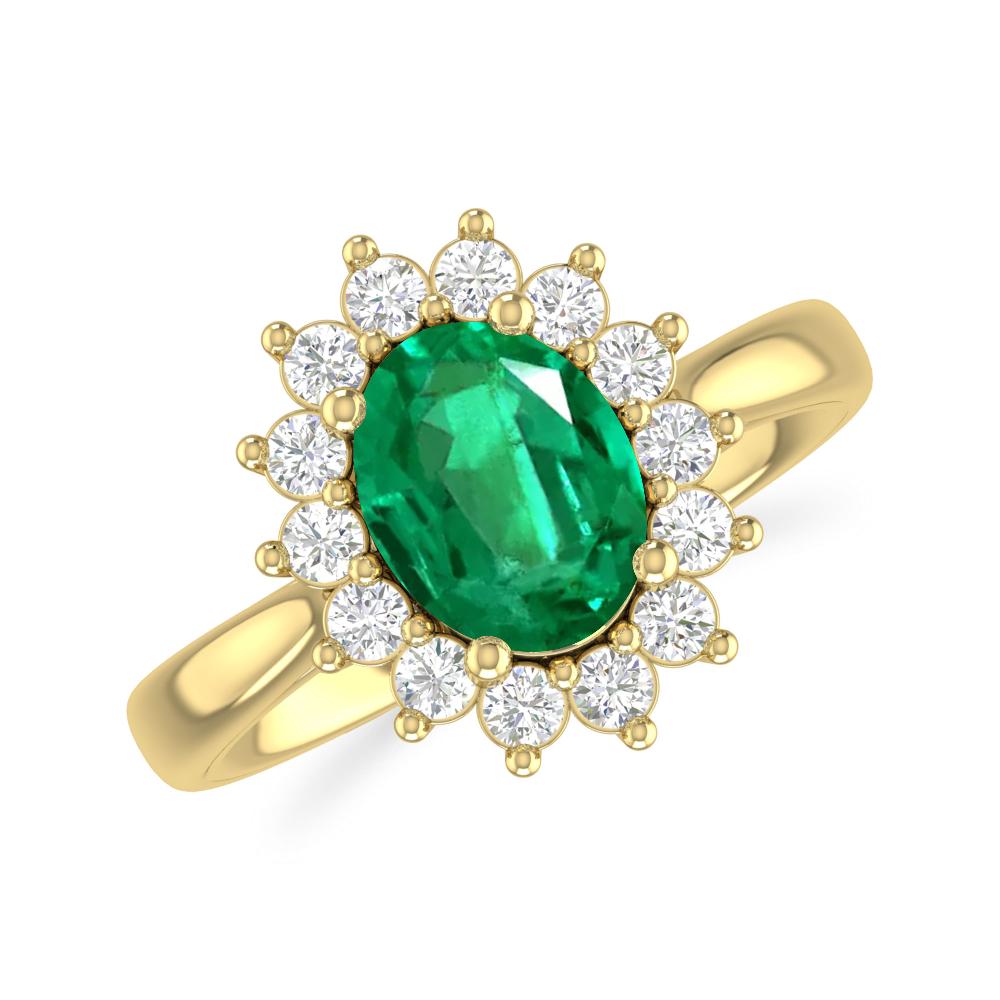 Yellow Gold - Emerald