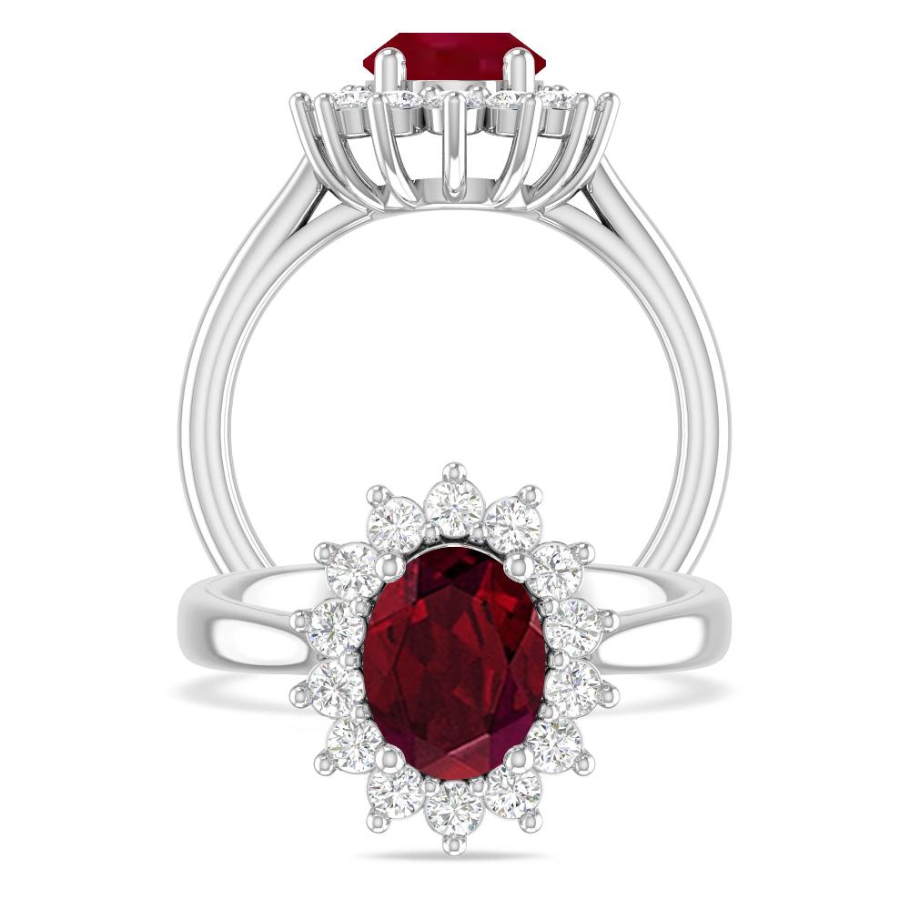 White Gold - Garnet