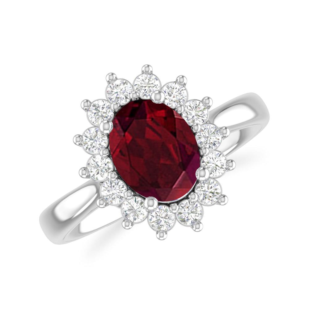 White Gold - Garnet