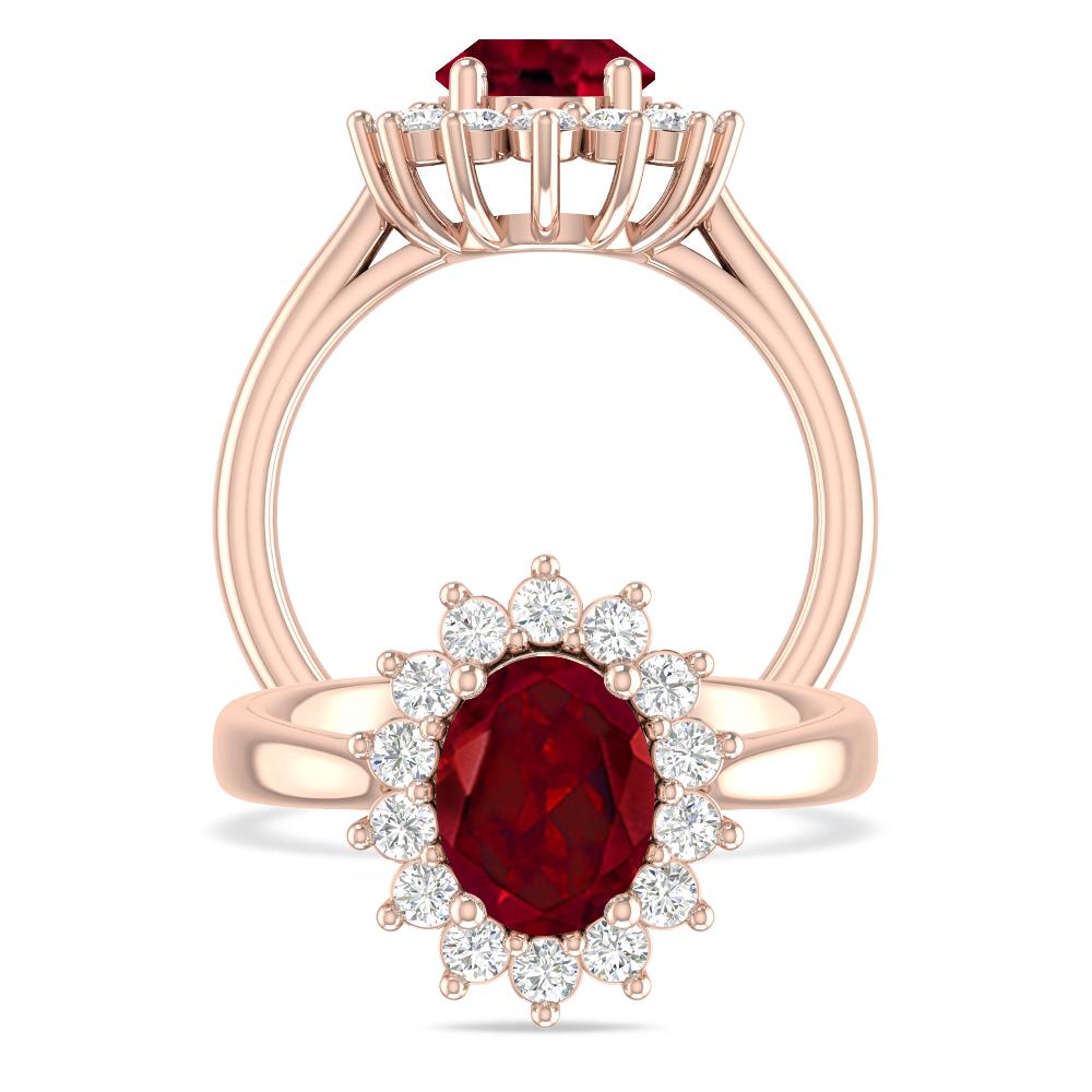 Rose Gold - Garnet