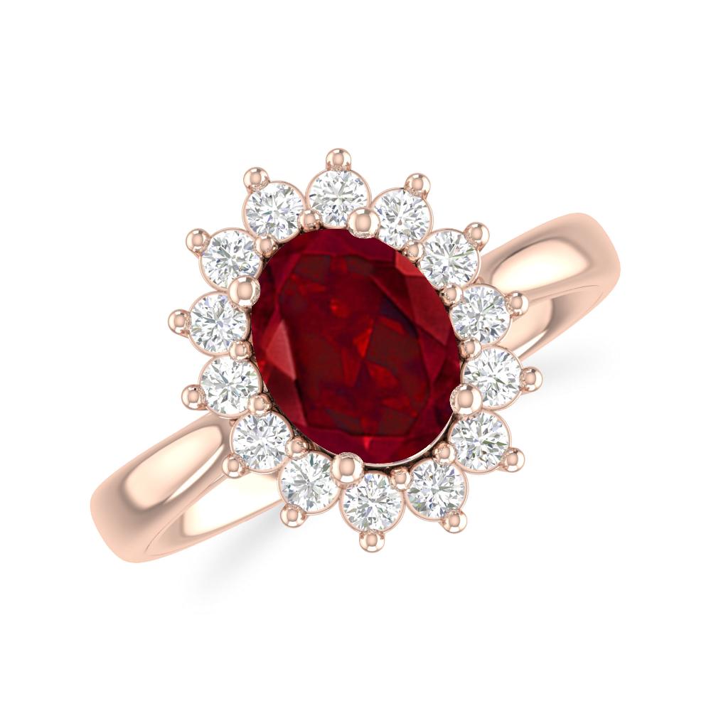 Rose Gold - Garnet