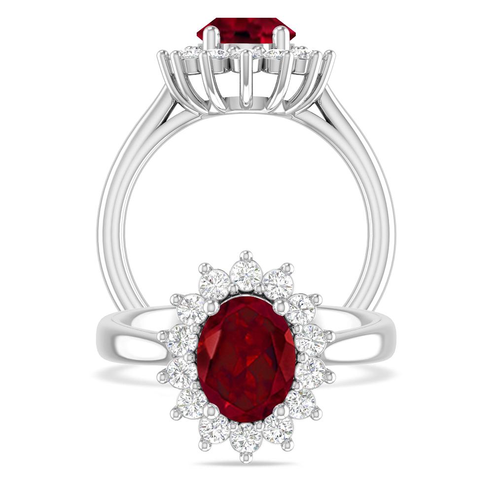 White Gold - Garnet