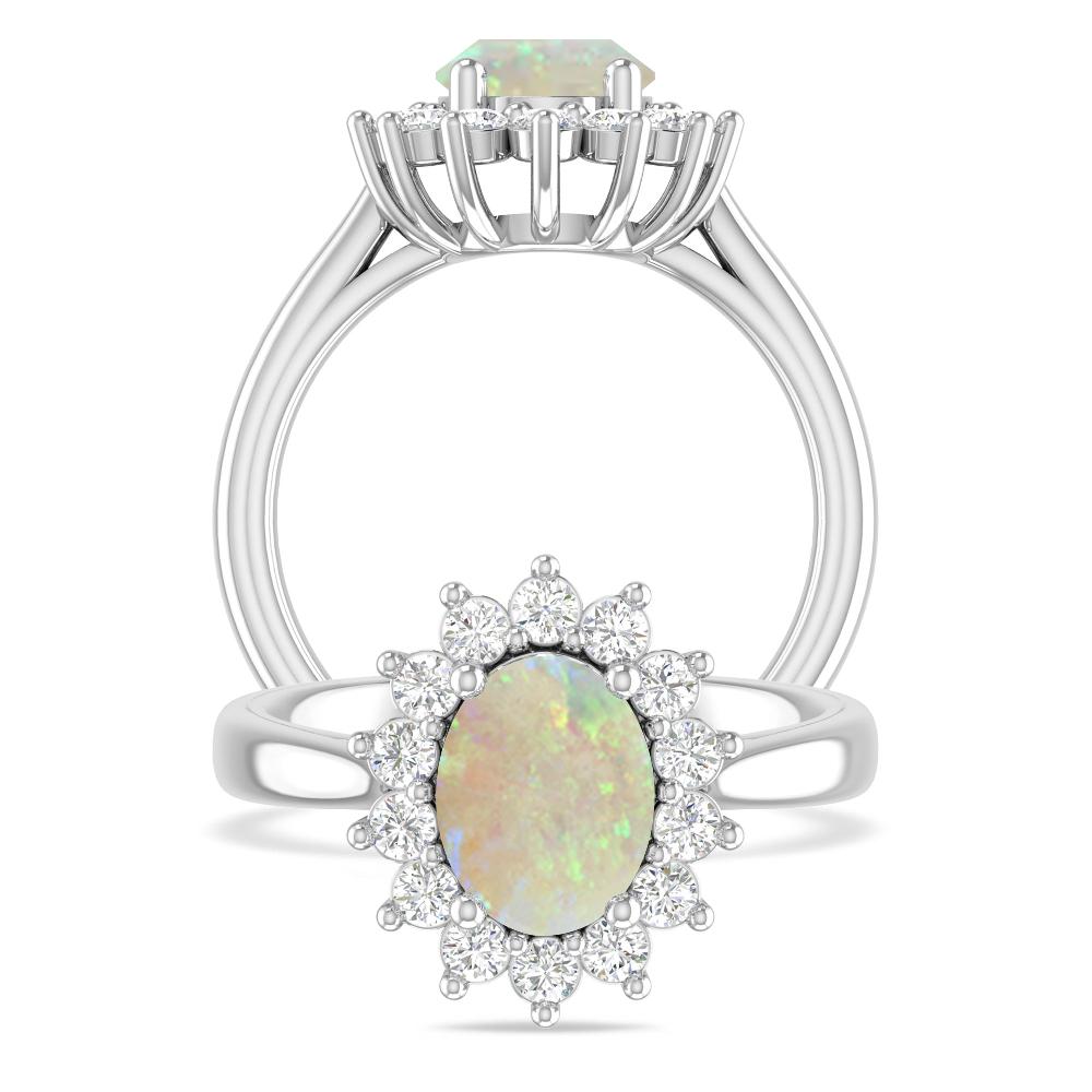 White Gold - Opal