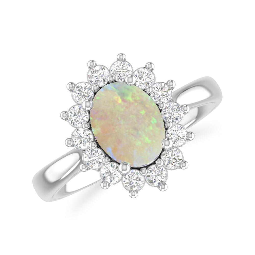 White Gold - Opal