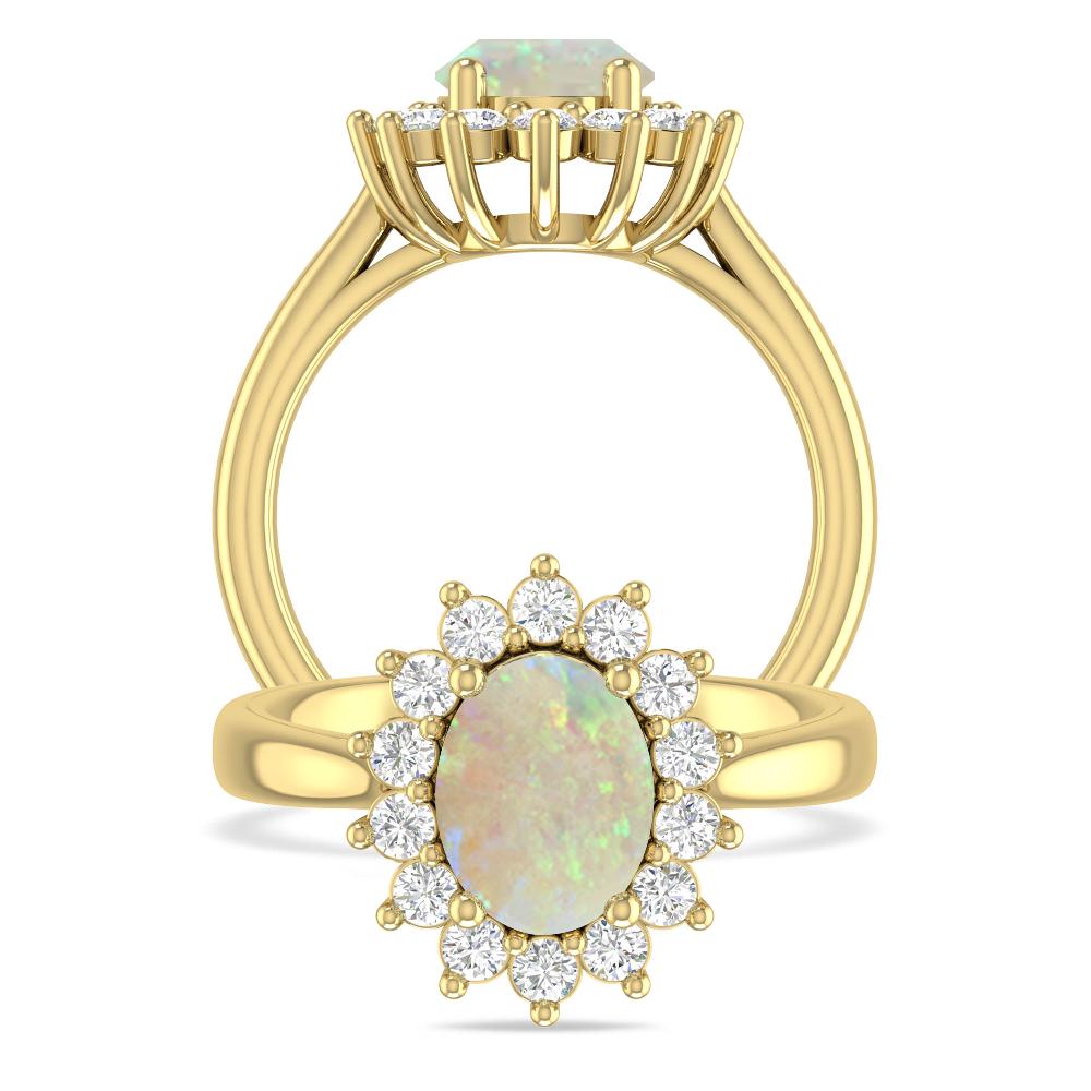 Yellow Gold - Opal