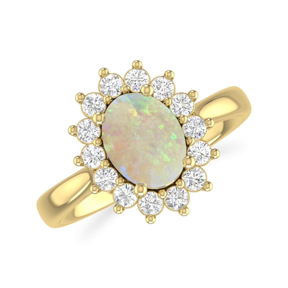 Yellow Gold - Opal