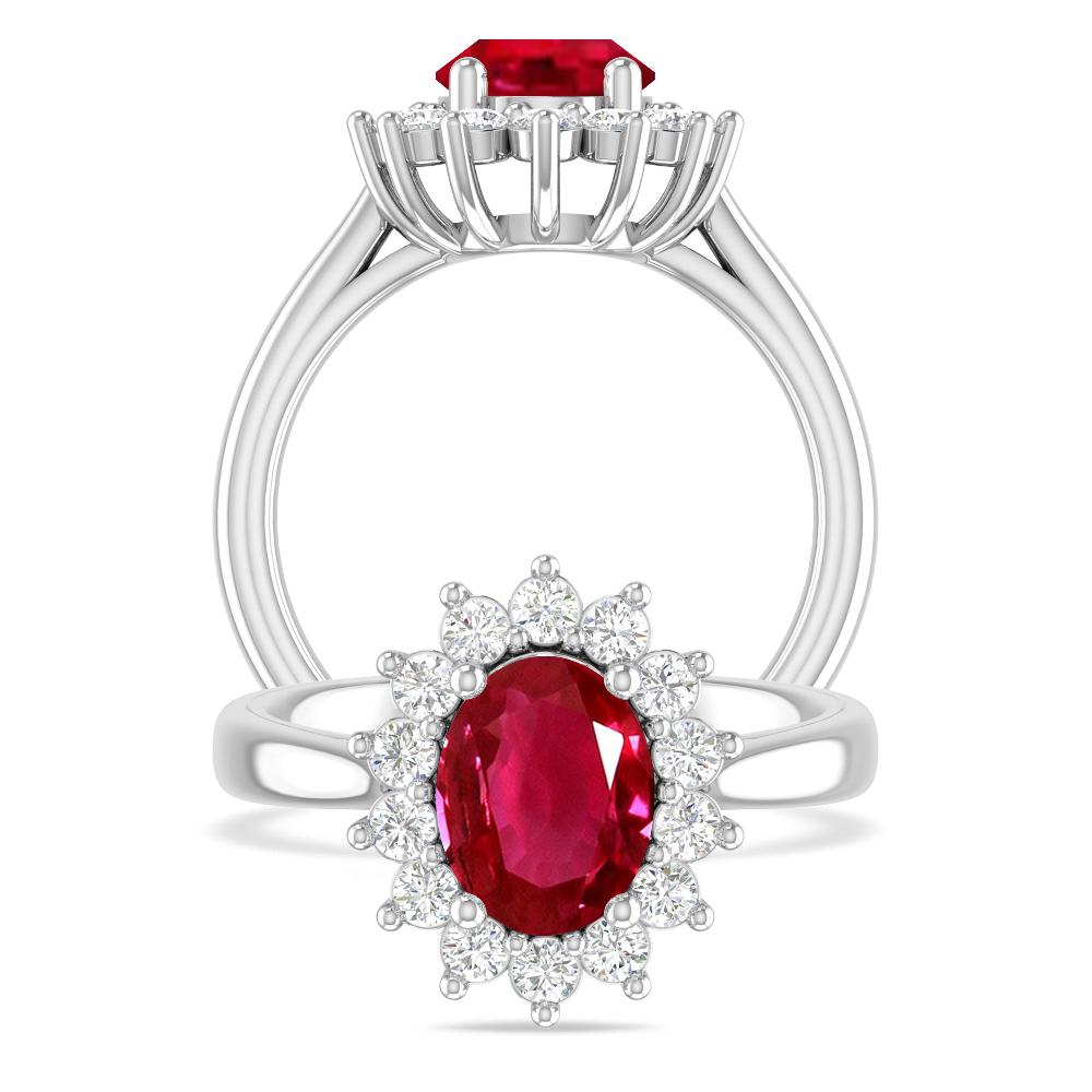 White Gold - Ruby