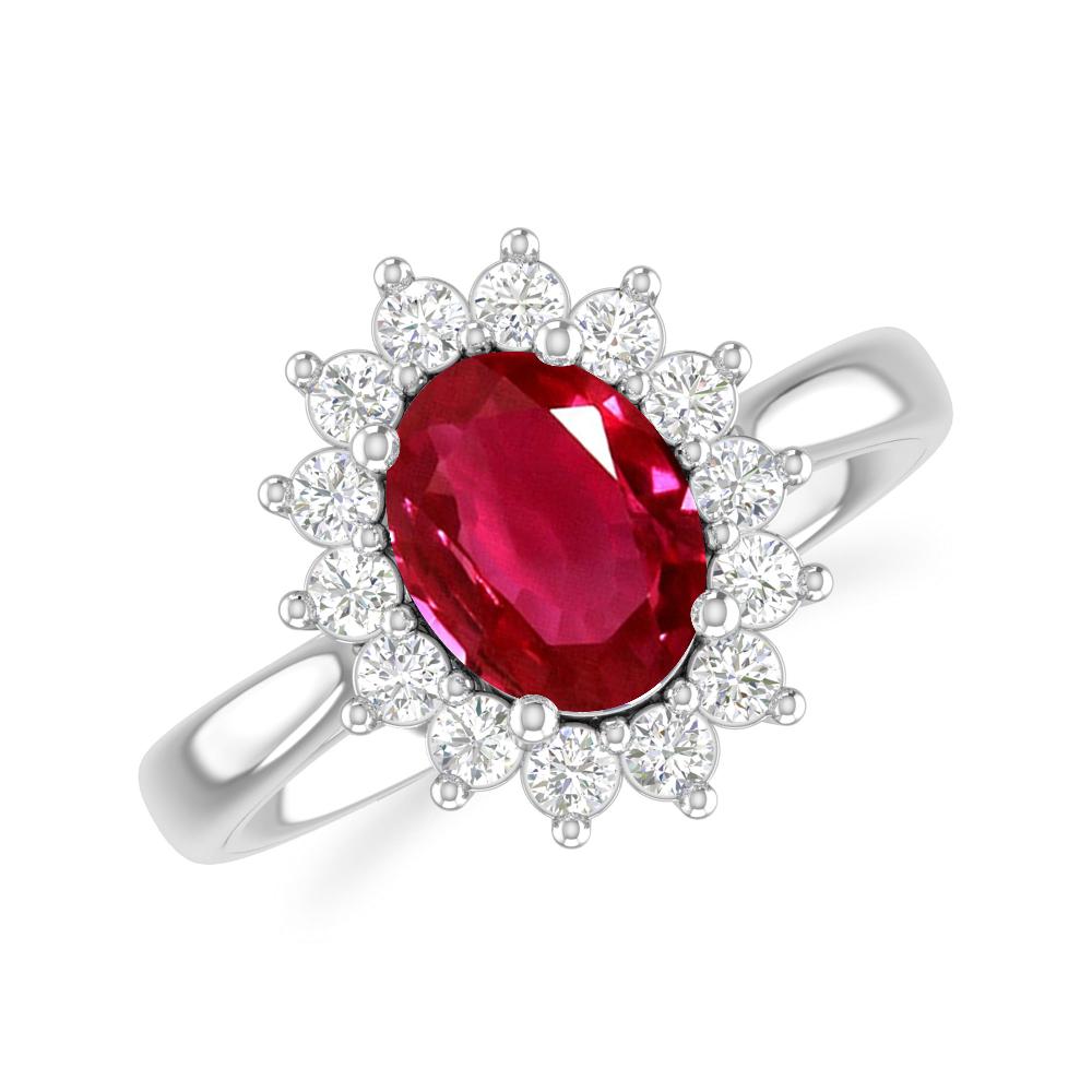 White Gold - Ruby