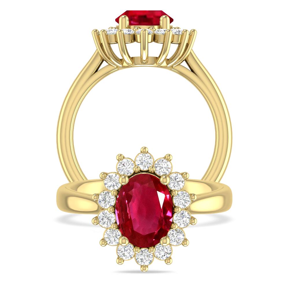 Yellow Gold - Ruby