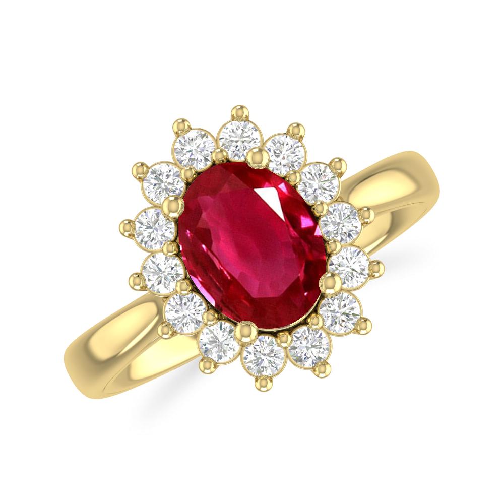 Yellow Gold - Ruby