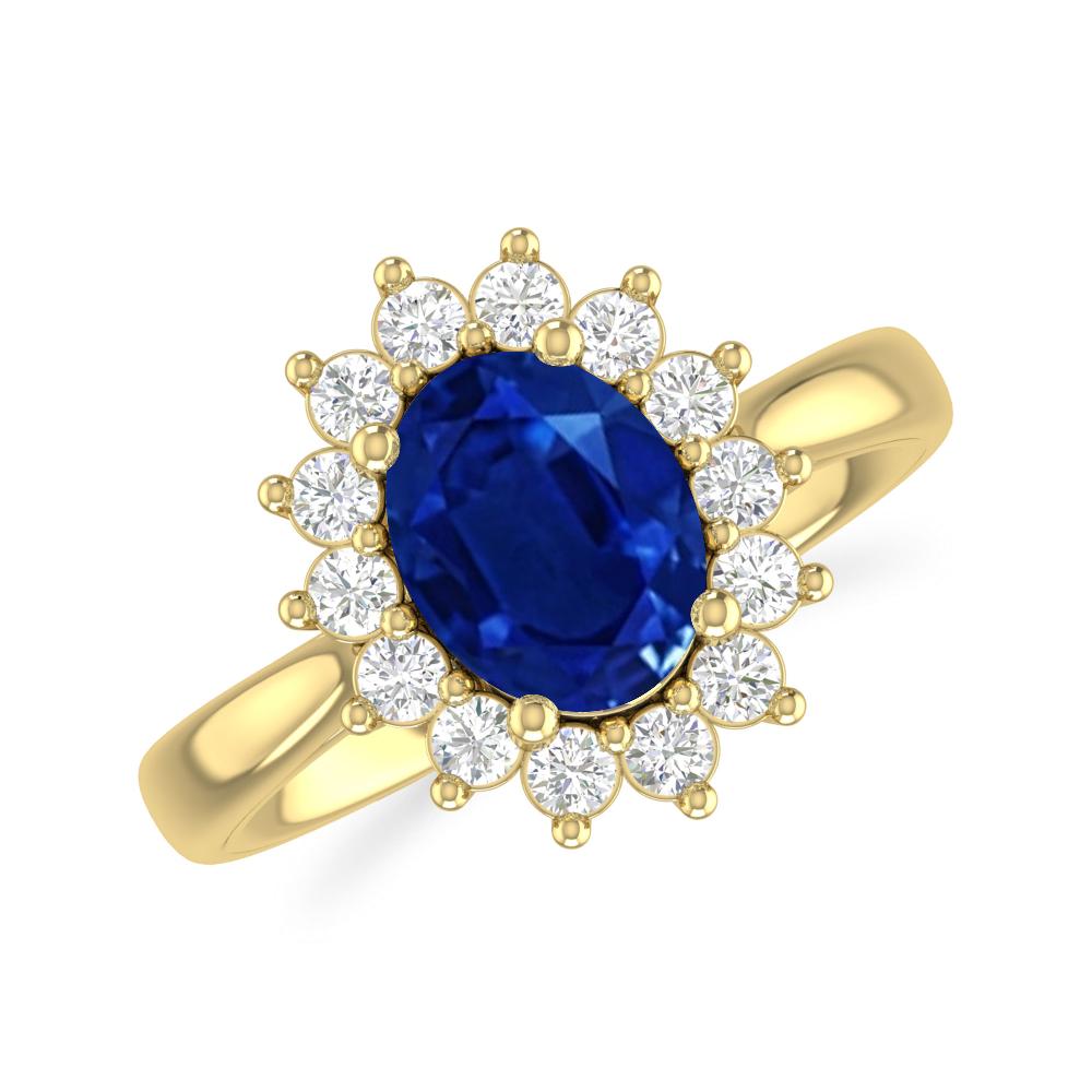 Yellow Gold - Sapphire