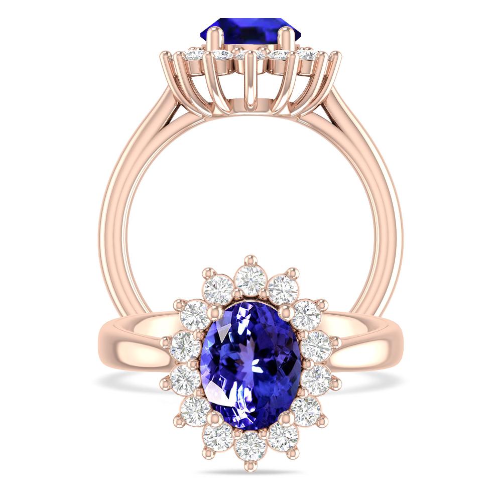 Rose Gold - Tanzanite