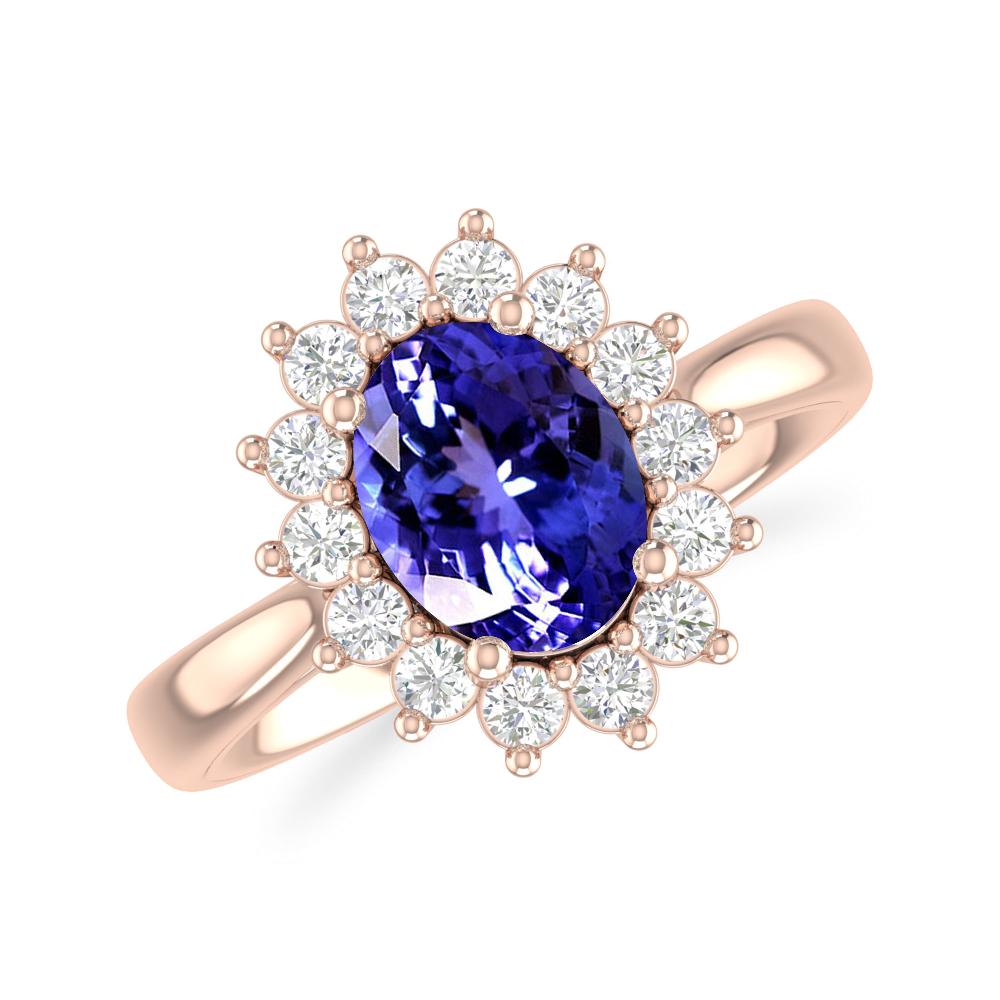 Rose Gold - Tanzanite