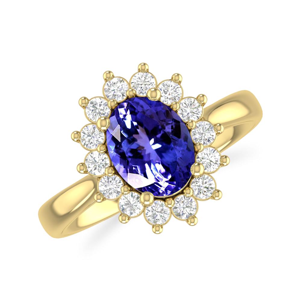 Yellow Gold - Tanzanite