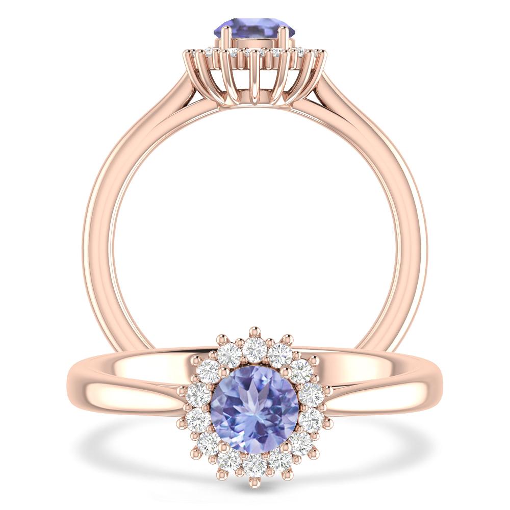 Rose Gold - Tanzanite