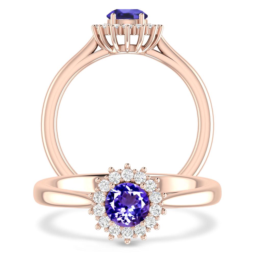 Rose Gold - Tanzanite