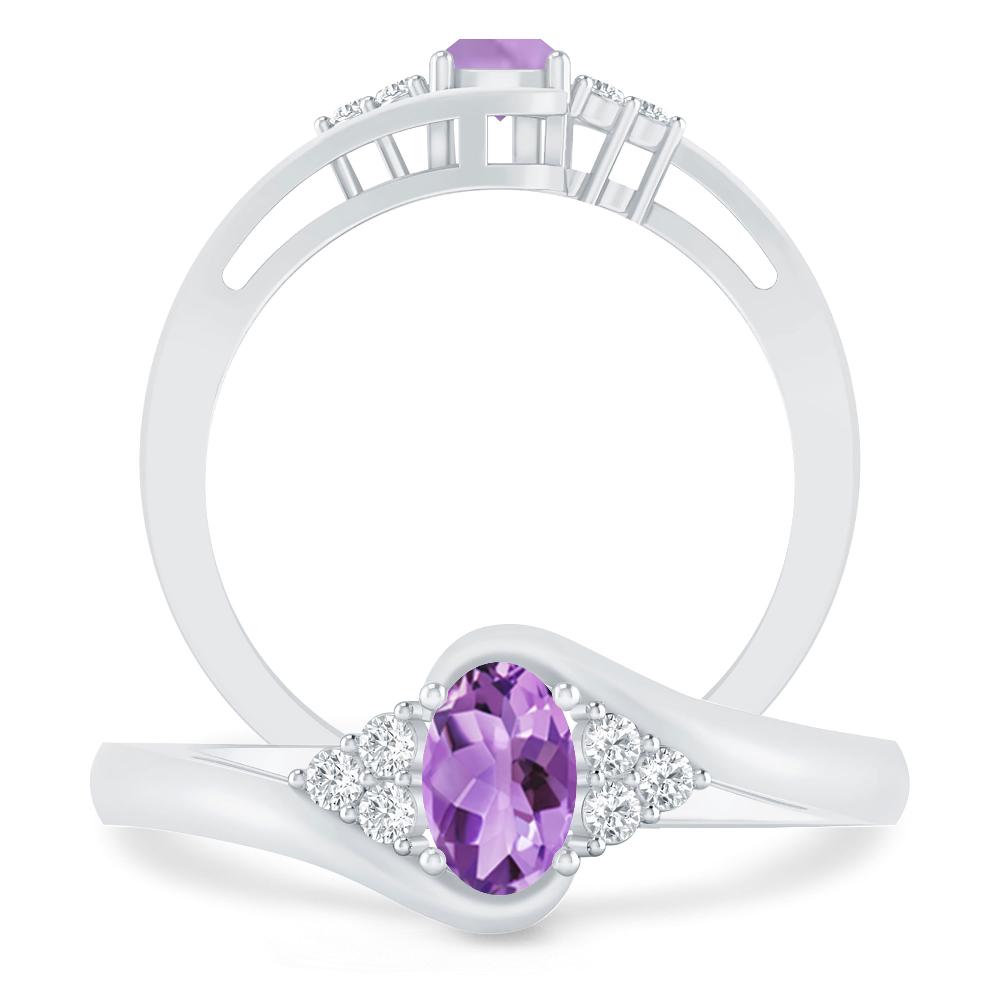 White Gold - Amethyst