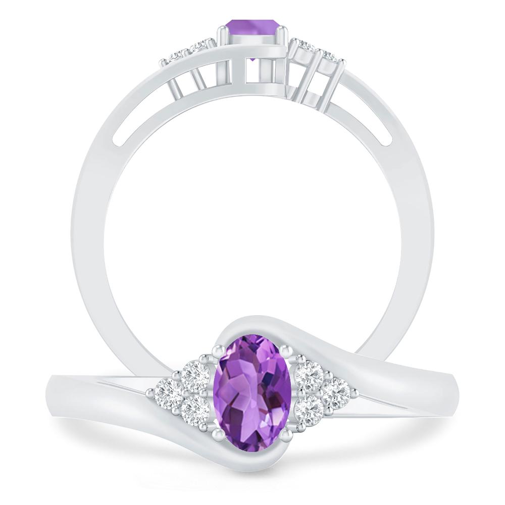 White Gold - Amethyst