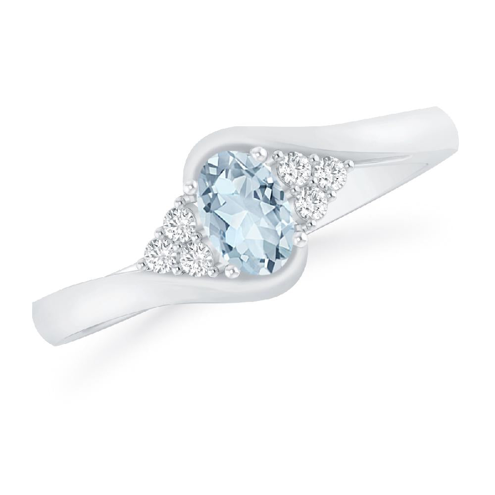 White Gold - Aquamarine