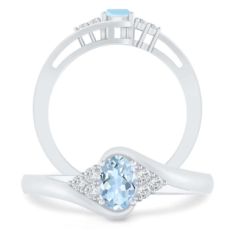 White Gold - Aquamarine