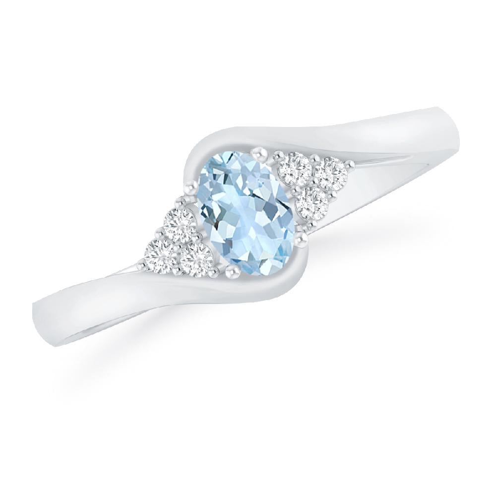 White Gold - Aquamarine