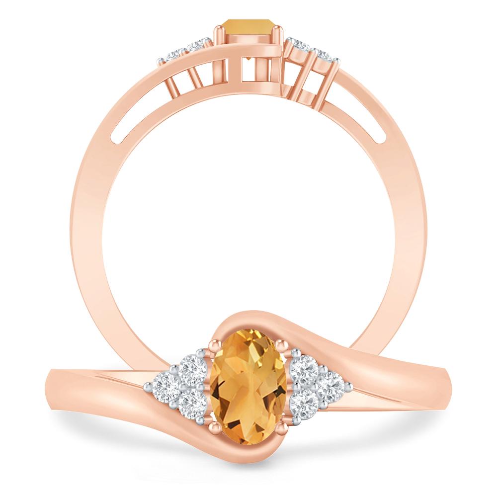 Rose Gold - Citrine