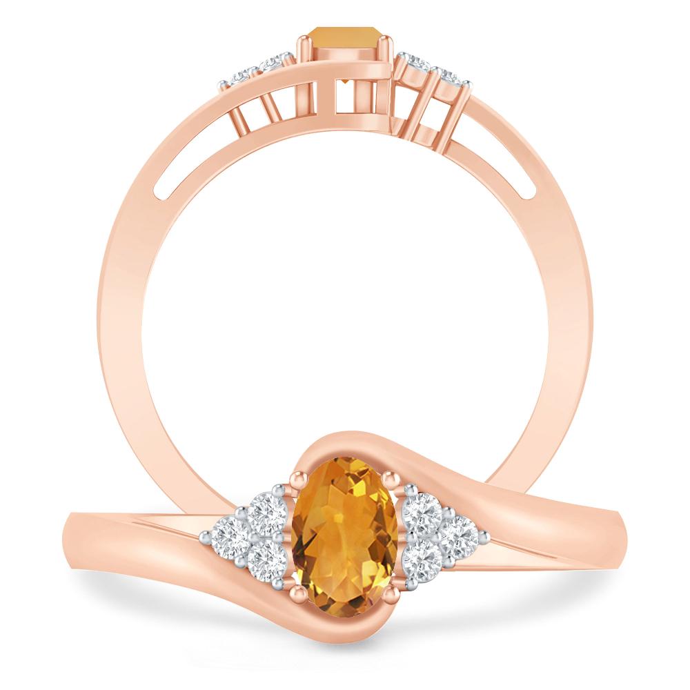 Rose Gold - Citrine