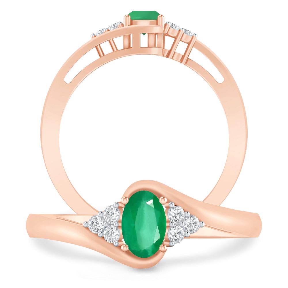 Rose Gold - Emerald