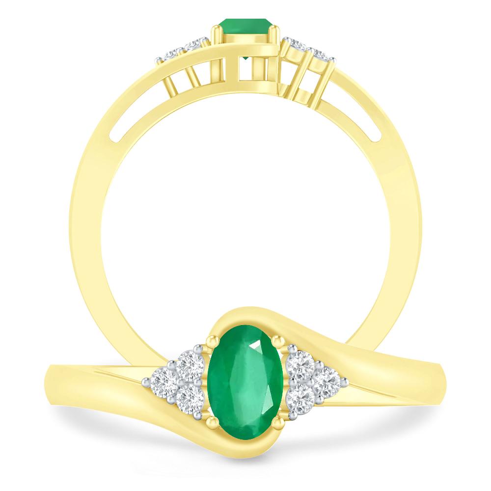 Yellow Gold - Emerald