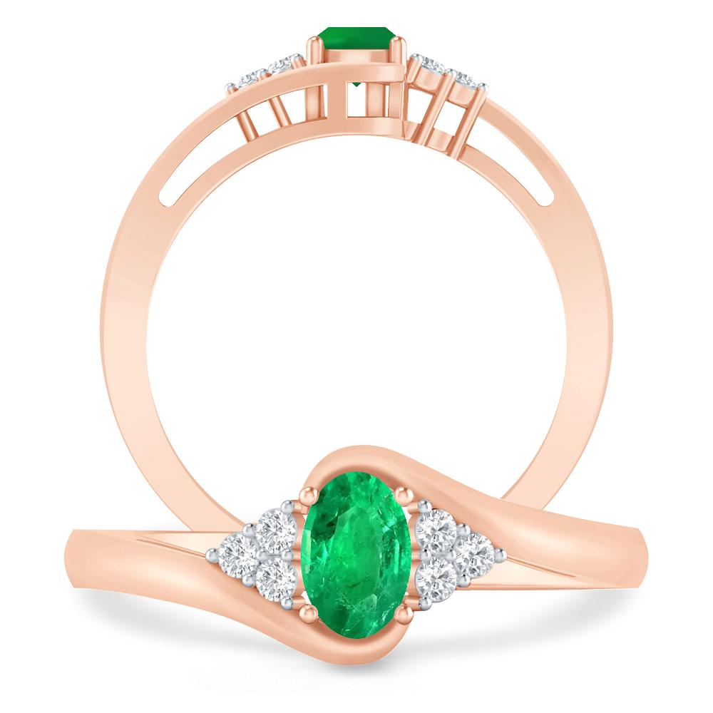 Rose Gold - Emerald