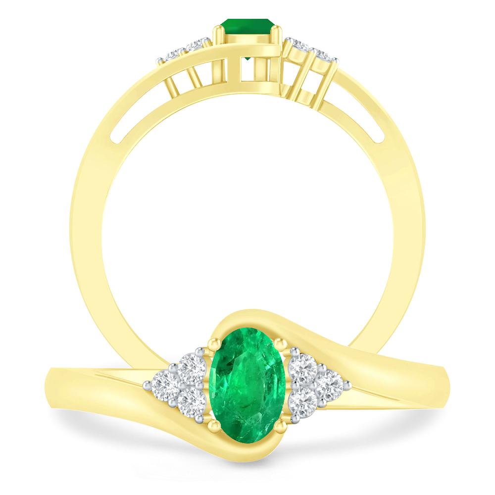 Yellow Gold - Emerald