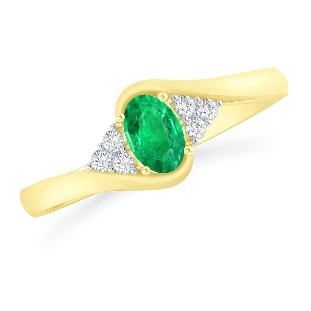 Yellow Gold - Emerald