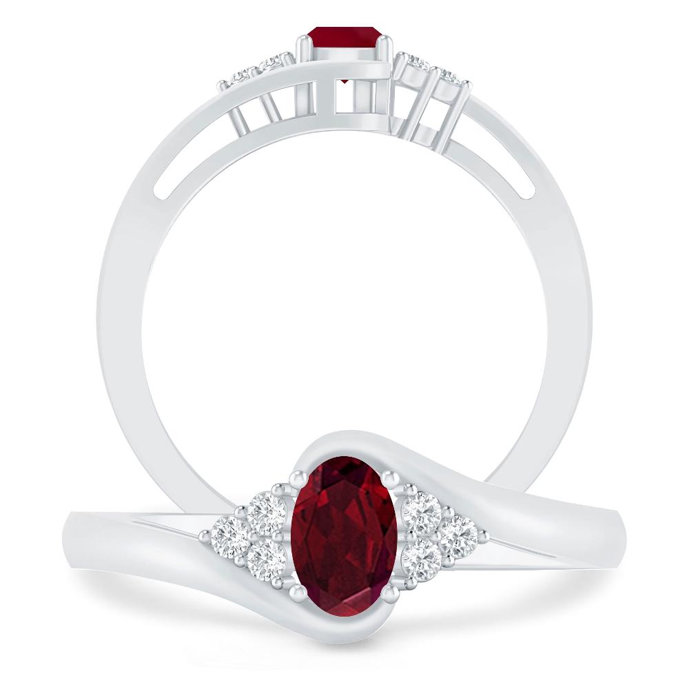 White Gold - Garnet