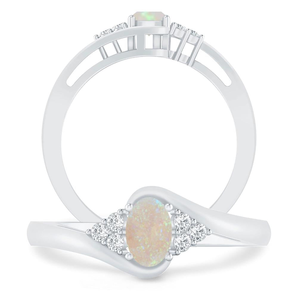 White Gold - Opal