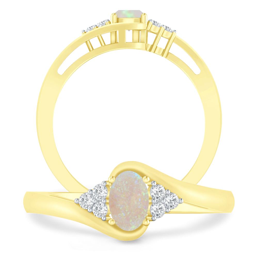 Yellow Gold - Opal