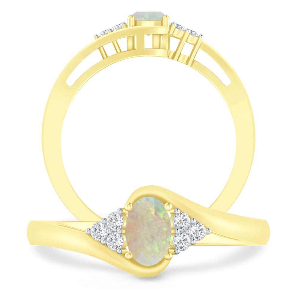 Yellow Gold - Opal