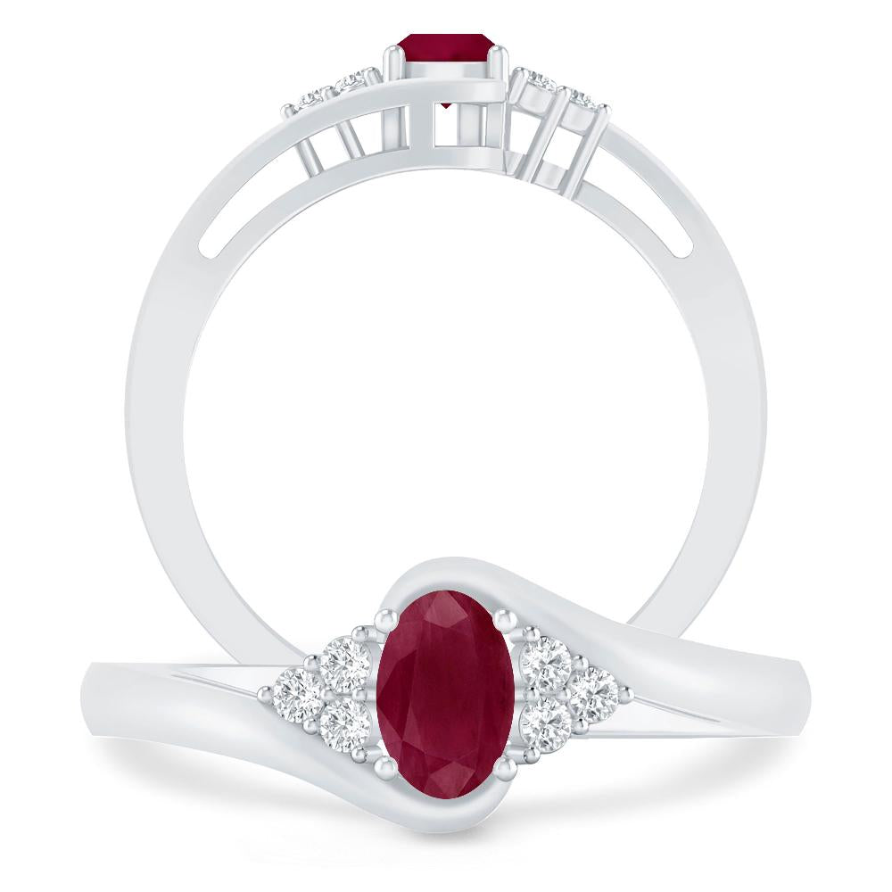 White Gold - Ruby