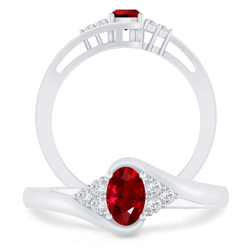 White Gold - Ruby