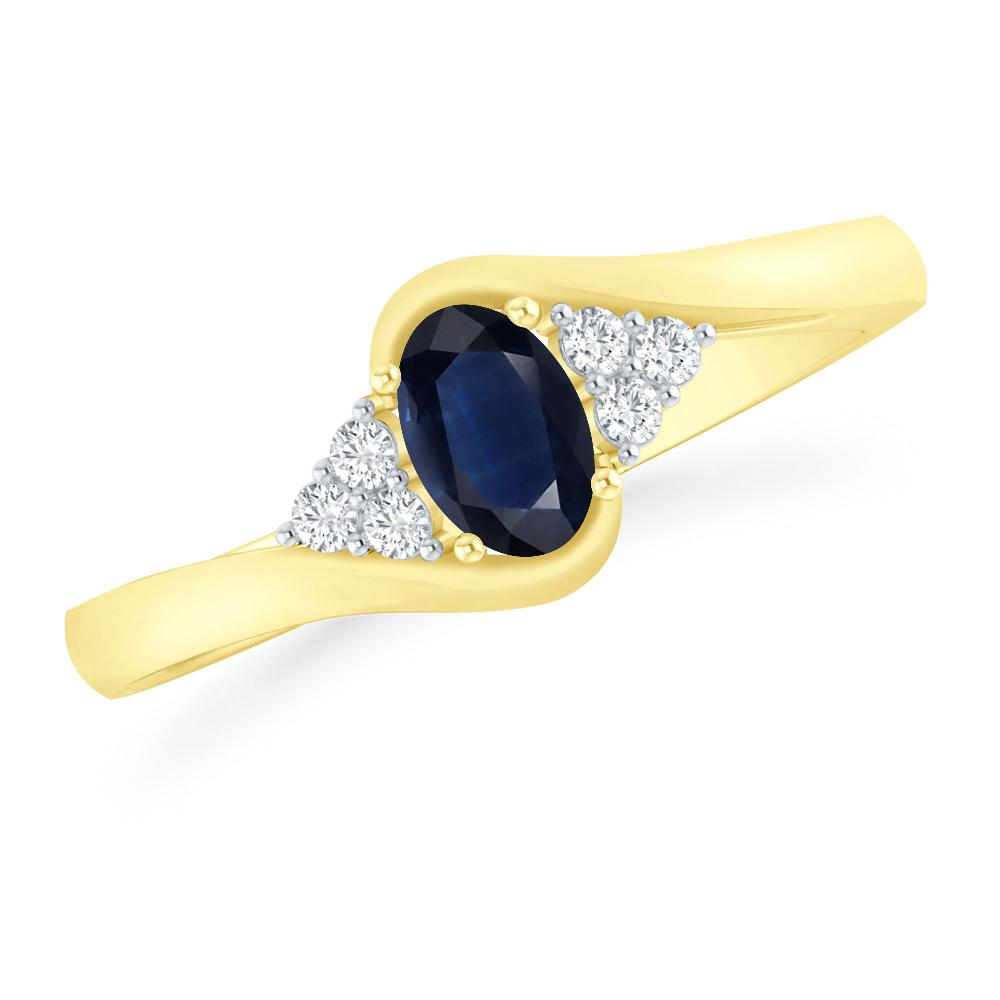 Yellow Gold - Sapphire