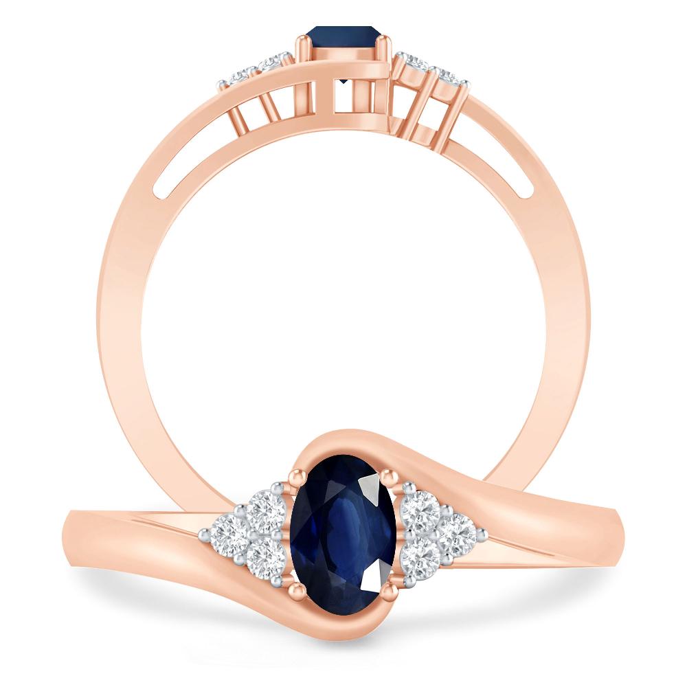 Rose Gold - Sapphire