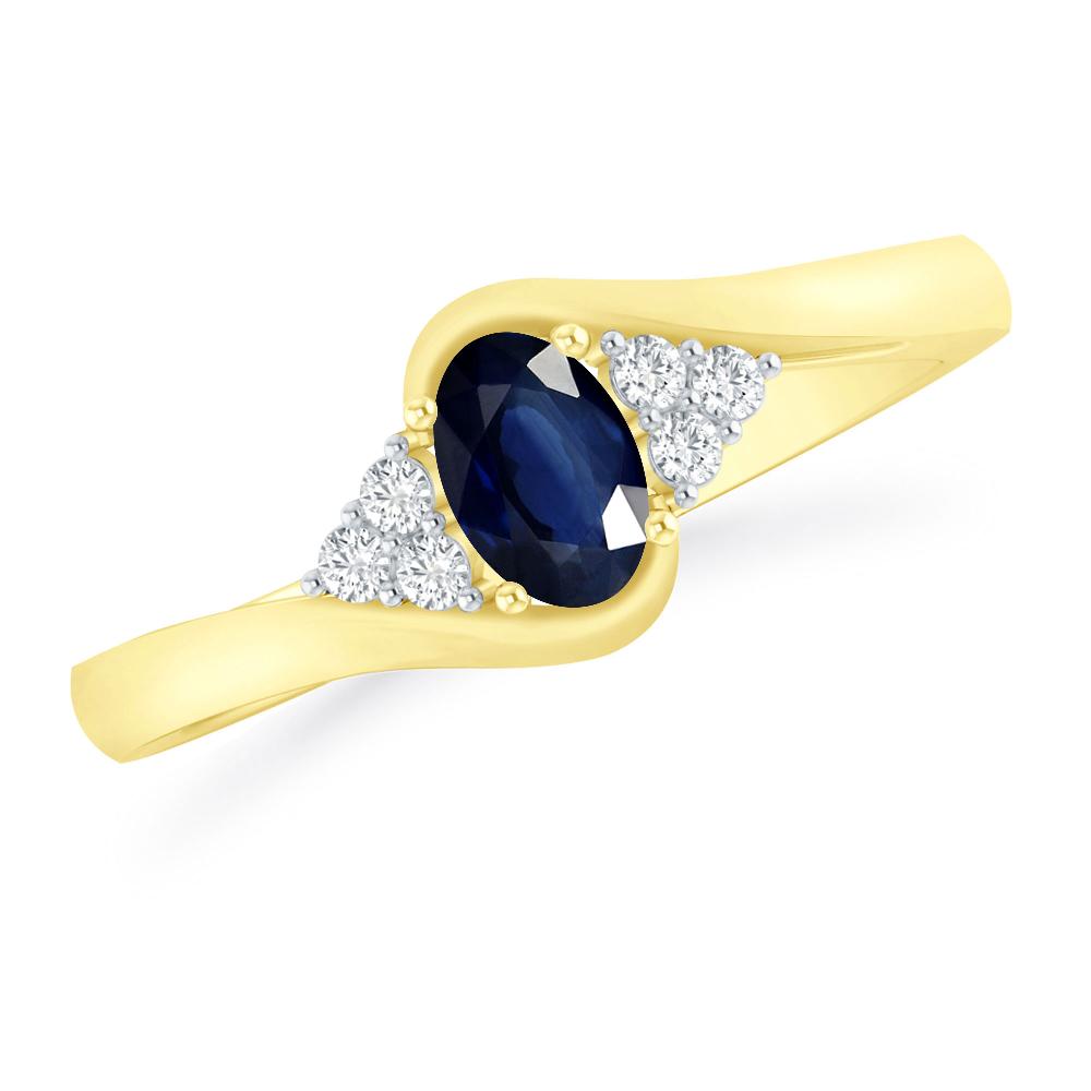 Yellow Gold - Sapphire