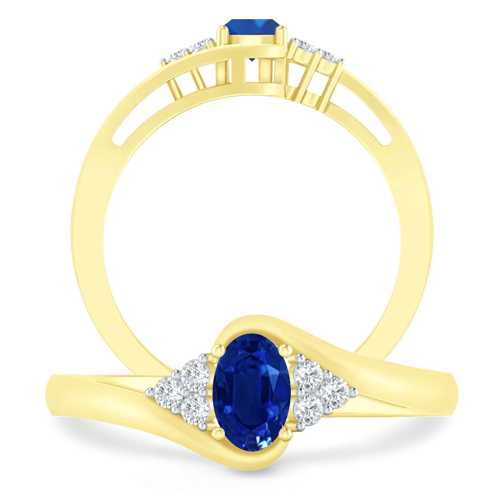 Yellow Gold - Sapphire
