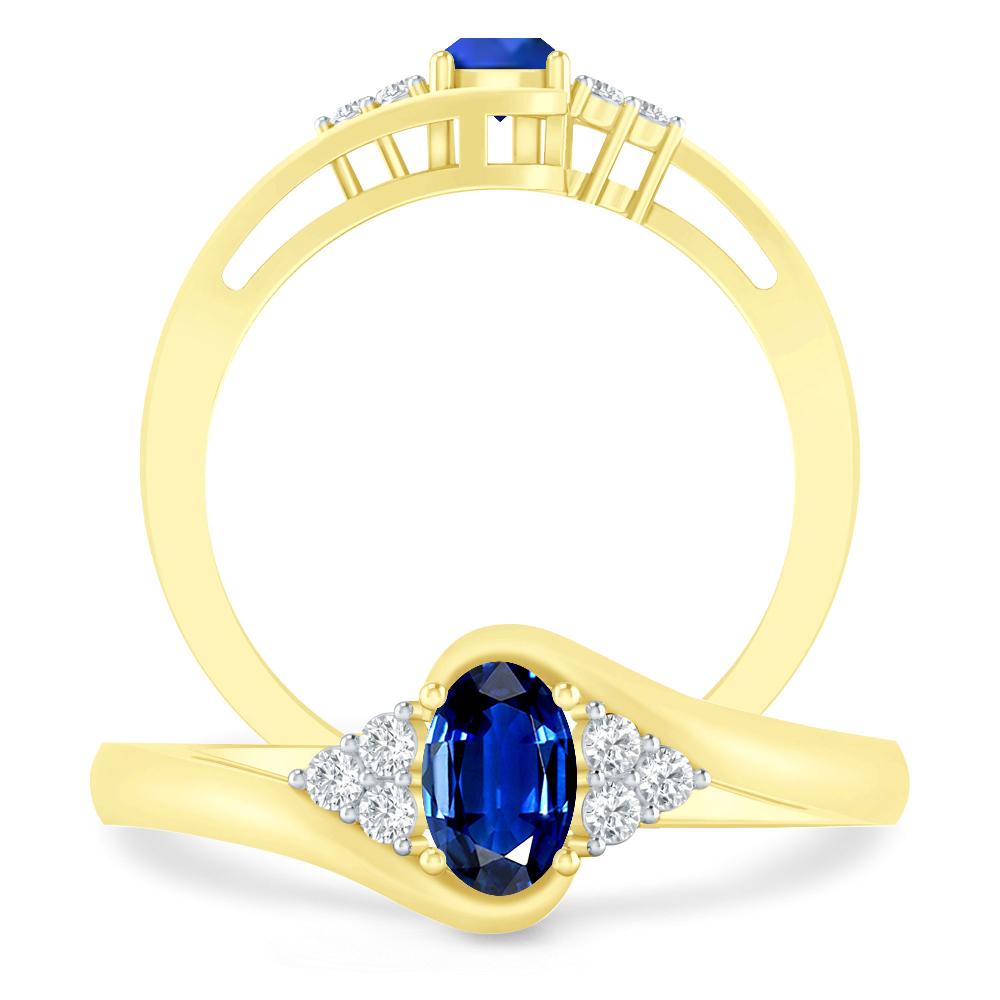 Yellow Gold - Sapphire
