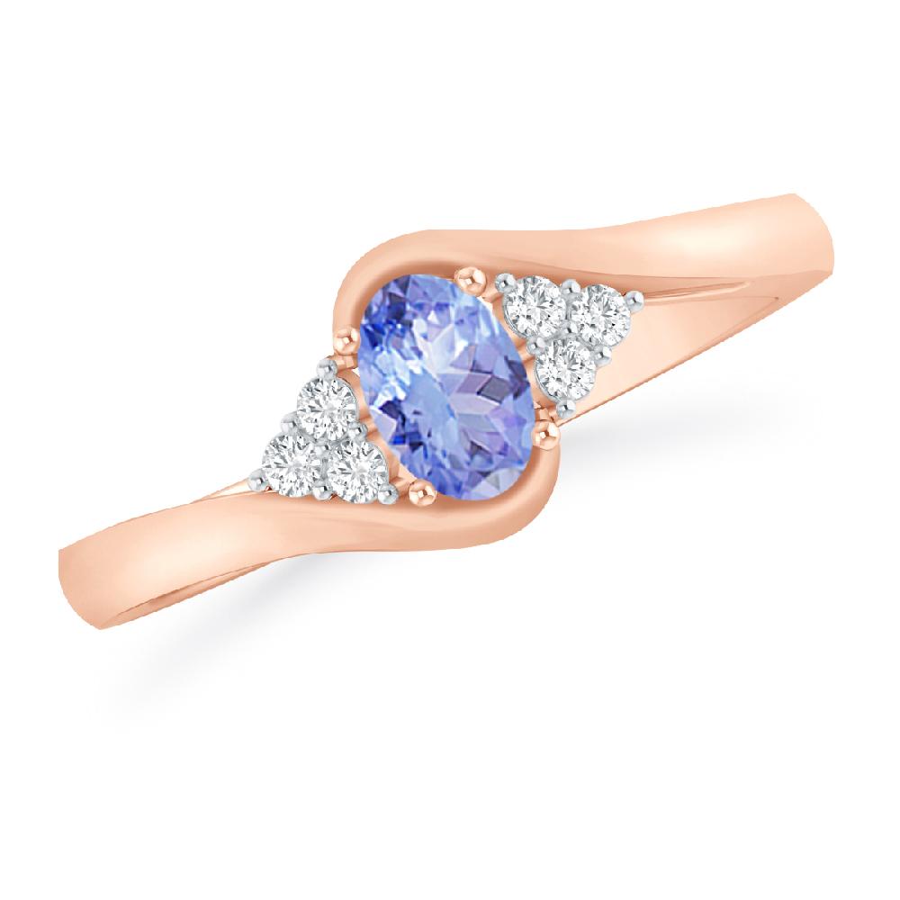 Rose Gold - Tanzanite