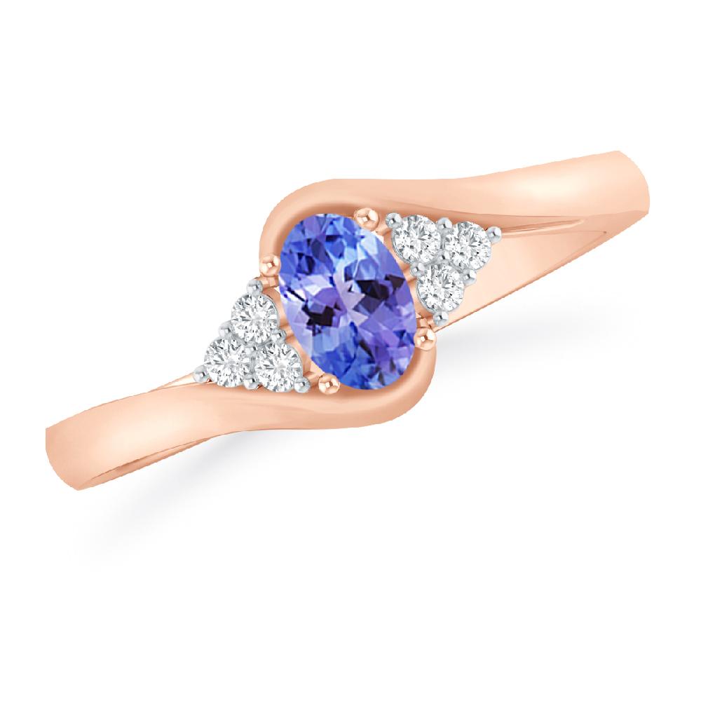 Rose Gold - Tanzanite