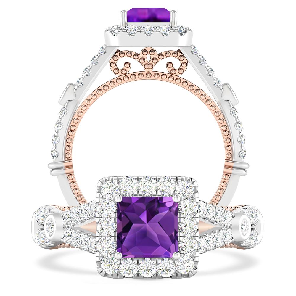 White Gold - Amethyst