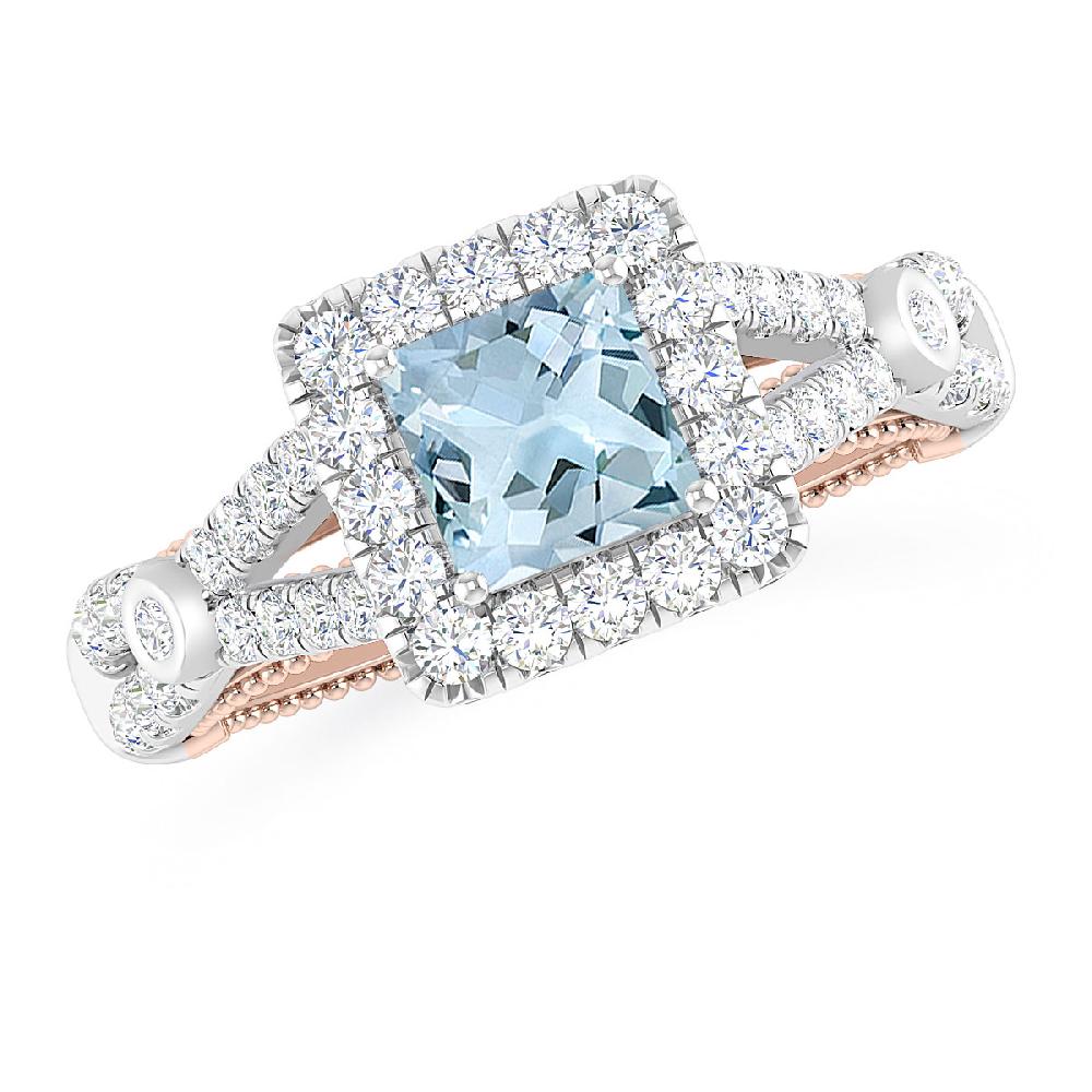 White Gold - Aquamarine